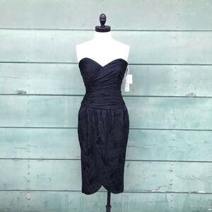 NWT 80’s 90’s Vintage SILK Cocktail Dress Sz 8